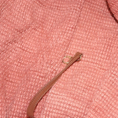 Chanel Mademoiselle Lock Tote Woven Straw, BEIGE, LEATHER, Shoulder bag