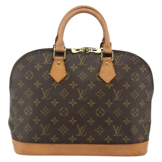 Louis Vuitton Alma Handbag Monogram Canvas, Brown, Canvas, Handbag