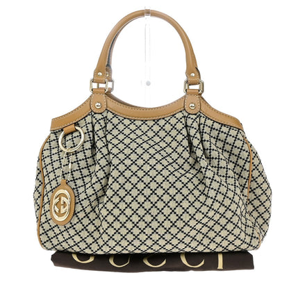 Gucci Sukey Tote Diamante Canvas, BROWN, CANVAS, Shoulder bag