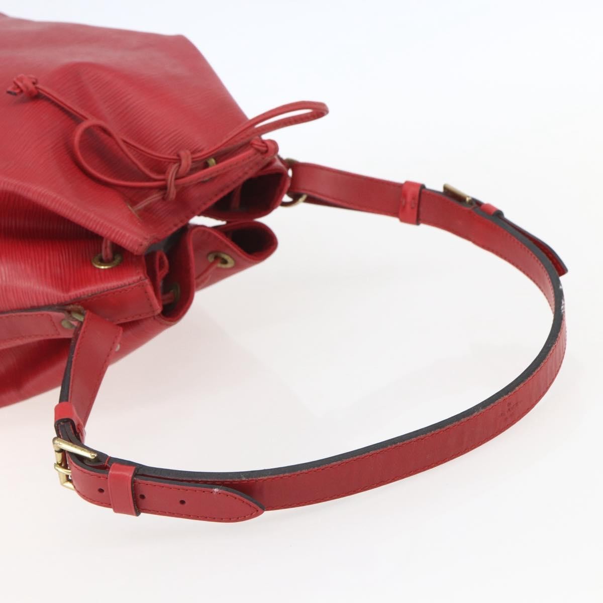Louis Vuitton Petit Noe NM Handbag Epi Leather, RED, LEATHER, Shoulder bag