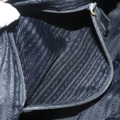 Prada Chain Shoulder Bag Tessuto, BLACK, NYLON, Shoulder bag