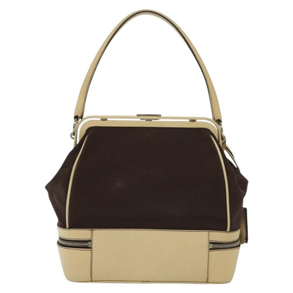 Prada Vintage Handbag Canvas, BEIGE, CANVAS, Handbag