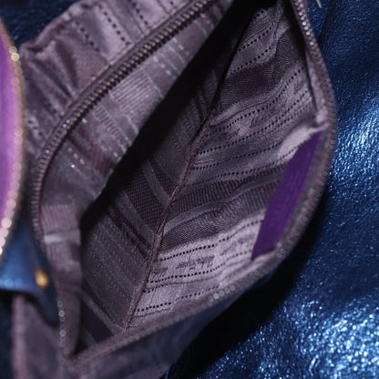 Salvatore Ferragamo Gancini Tote Leather, PURPLE, LEATHER, Tote bag