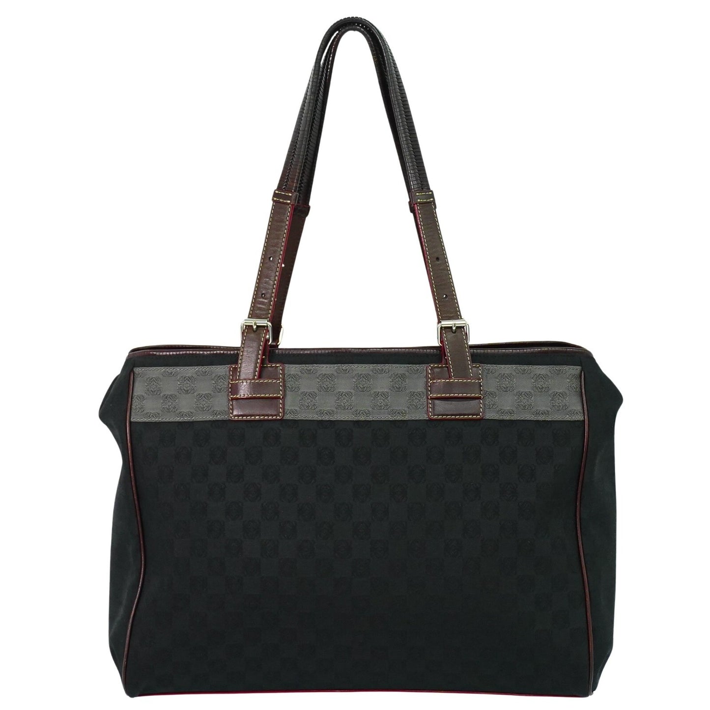 Loewe Anagram Tote Canvas, BLACK, CANVAS, Tote bag