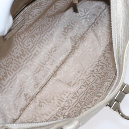 Salvatore Ferragamo Marisa Satchel Leather, SILVER, LEATHER, Shoulder bag