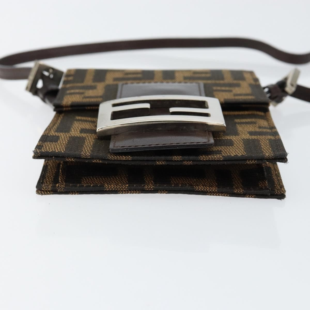 Fendi Vintage Flap Clutch Zucca canvas, BROWN, CANVAS, Clutche & pouche