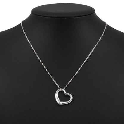 Tiffany & Co. Elsa Peretti Open Heart Pendant Necklace silver, SILVER, SILVER, Necklace