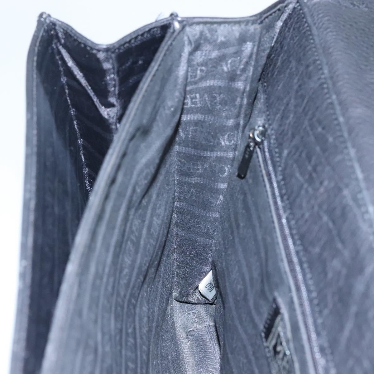 Versace Vintage Sun handbag Leather, BLACK, LEATHER, Handbag