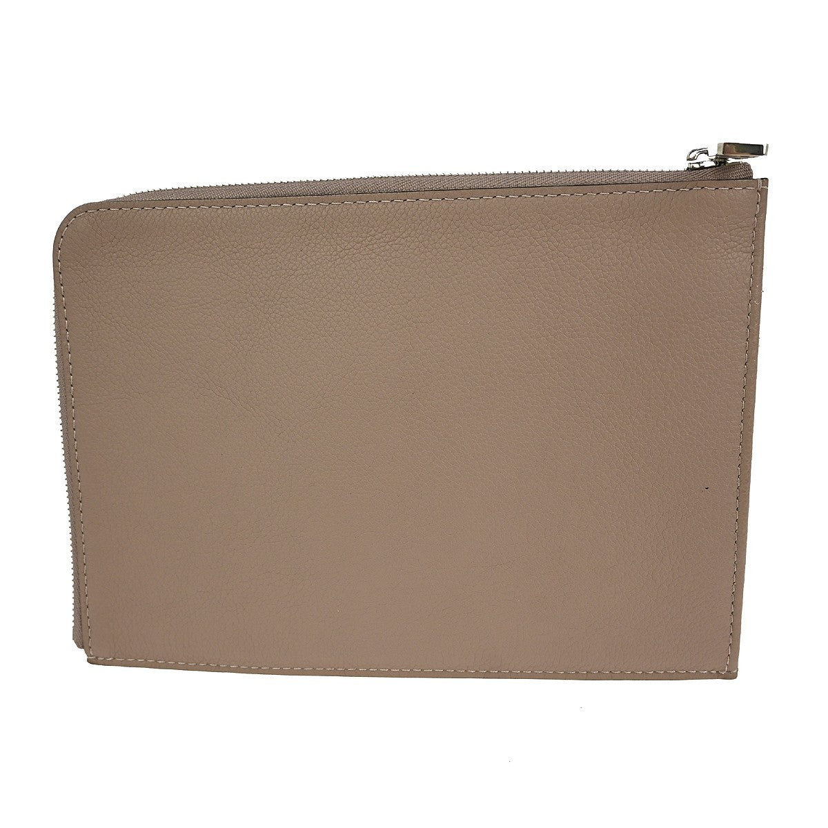 Louis Vuitton Zip Around Pochette Jour Leather, GRAY, LEATHER, Clutche & pouche