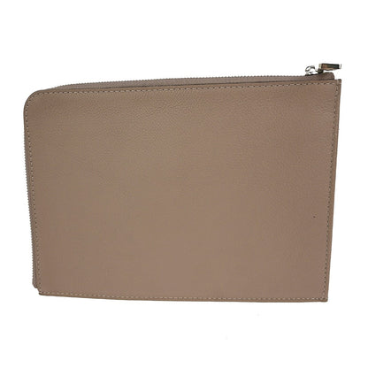 Louis Vuitton Zip Around Pochette Jour Leather, GRAY, LEATHER, Clutche & pouche