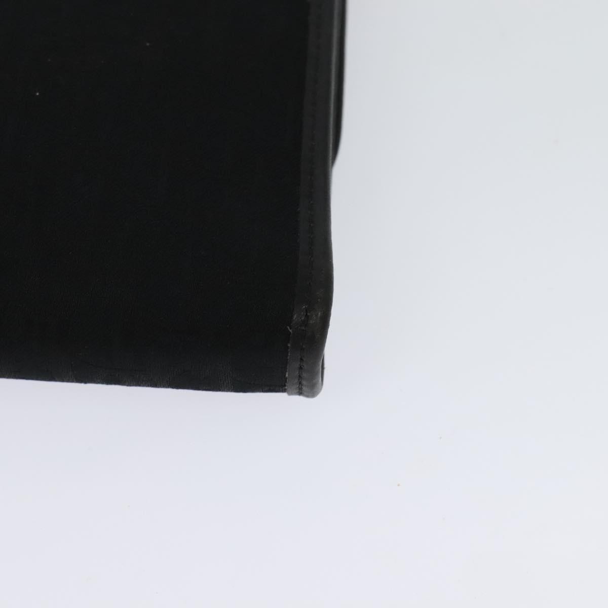 Christian Dior Vintage Trotter Flap Crossbody Bag Canvas, BLACK, CANVAS, Shoulder bag