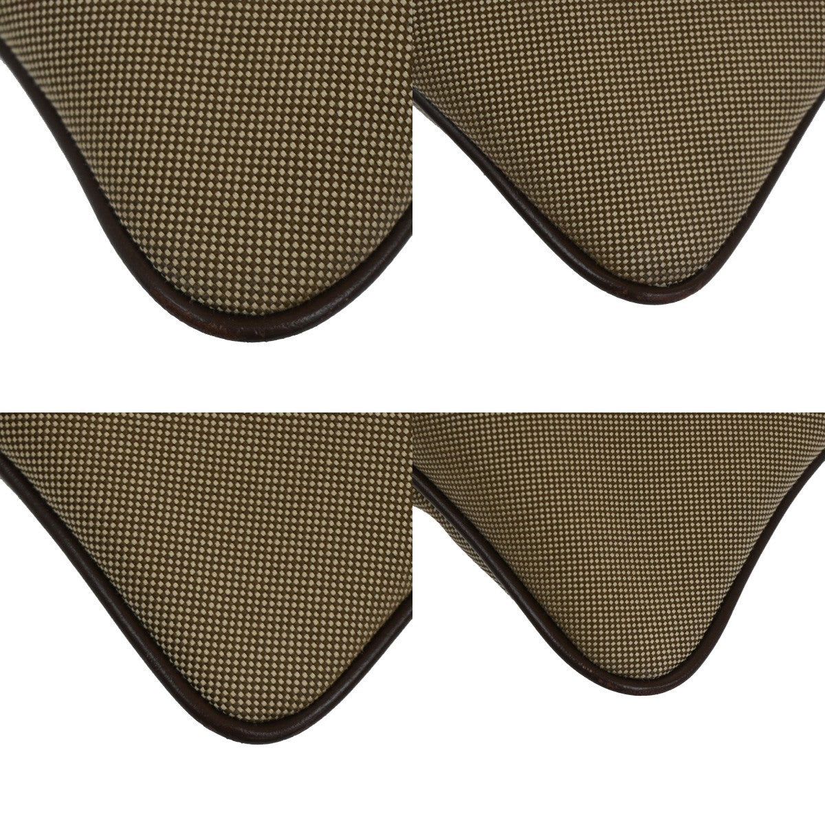 Prada Logo Double Zip Crossbody Bag Canvas, BROWN, CANVAS, Shoulder bag