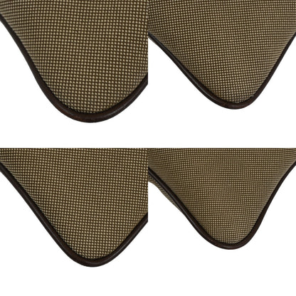 Prada Logo Double Zip Crossbody Bag Canvas, BROWN, CANVAS, Shoulder bag