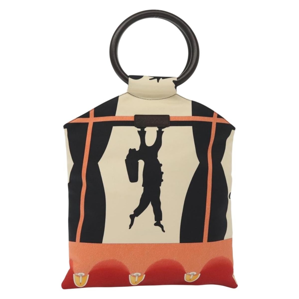 Bvlgari Handbag Canvas, BEIGE, CANVAS, Handbag