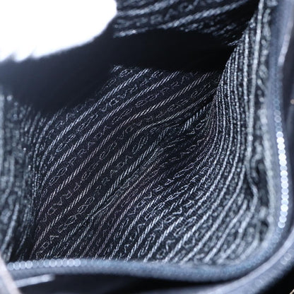 Prada Vintage Shoulder Bag Leather, BLACK, LEATHER, Shoulder bag