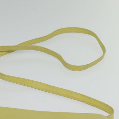 Celine Flap Shoulder Bag Leather, YELLOW, LEATHER, Shoulder bag