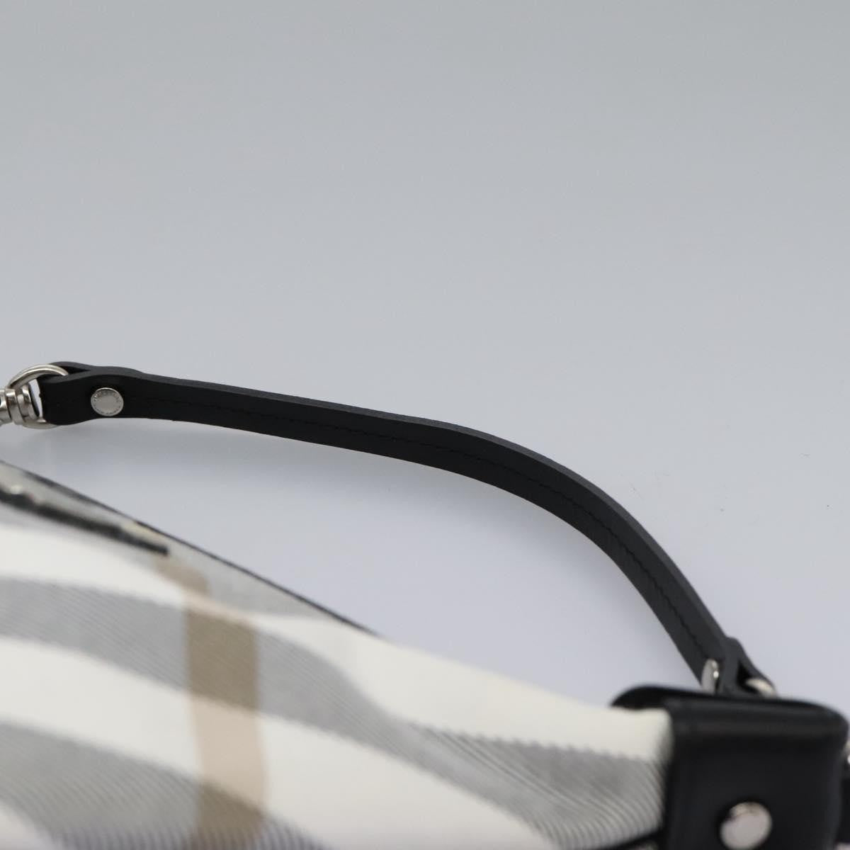 Burberry Nova check Pochette Nylon, GRAY, CANVAS, Clutche & pouche