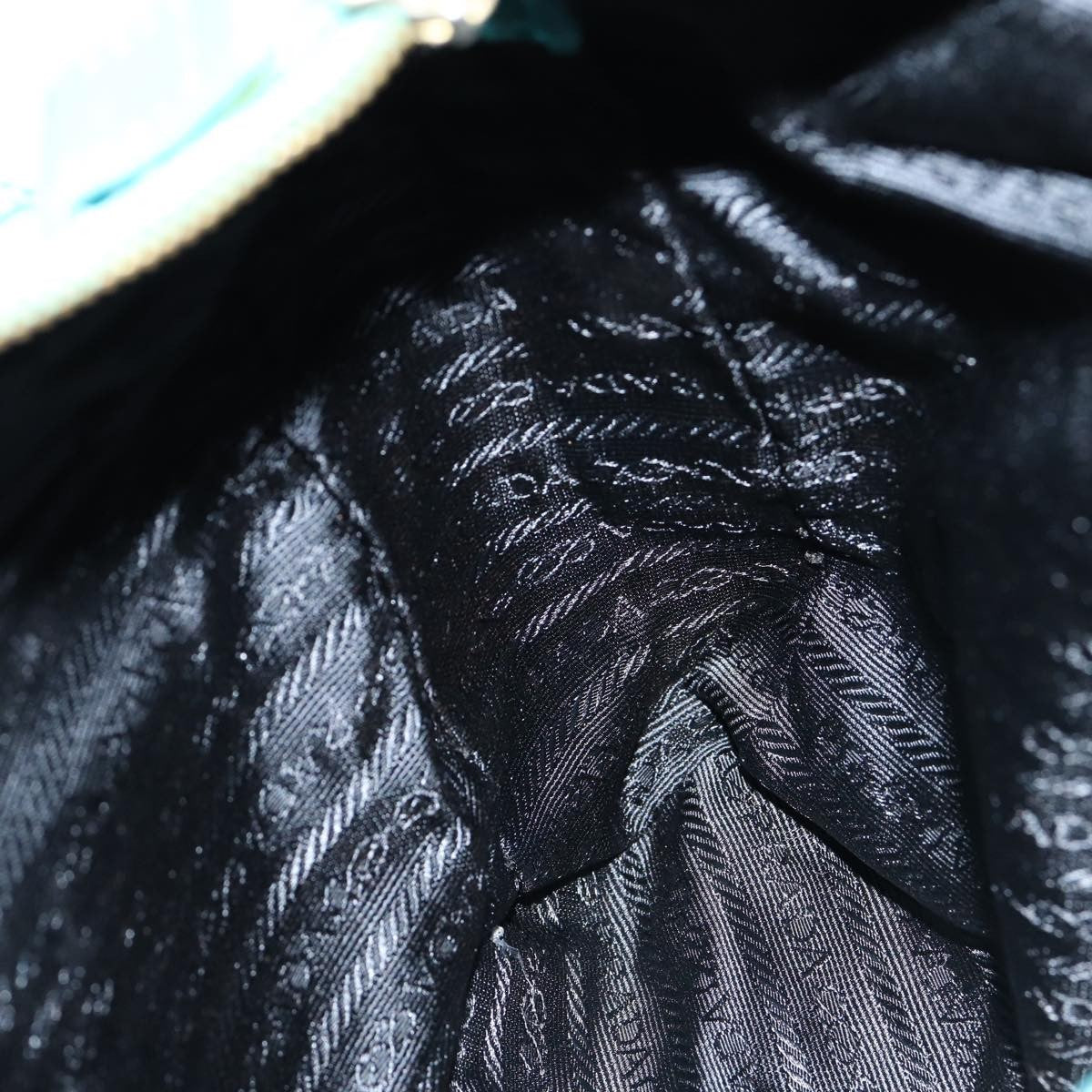 Prada Chain Shoulder Bag Tessuto, BLUE, NYLON, Shoulder bag