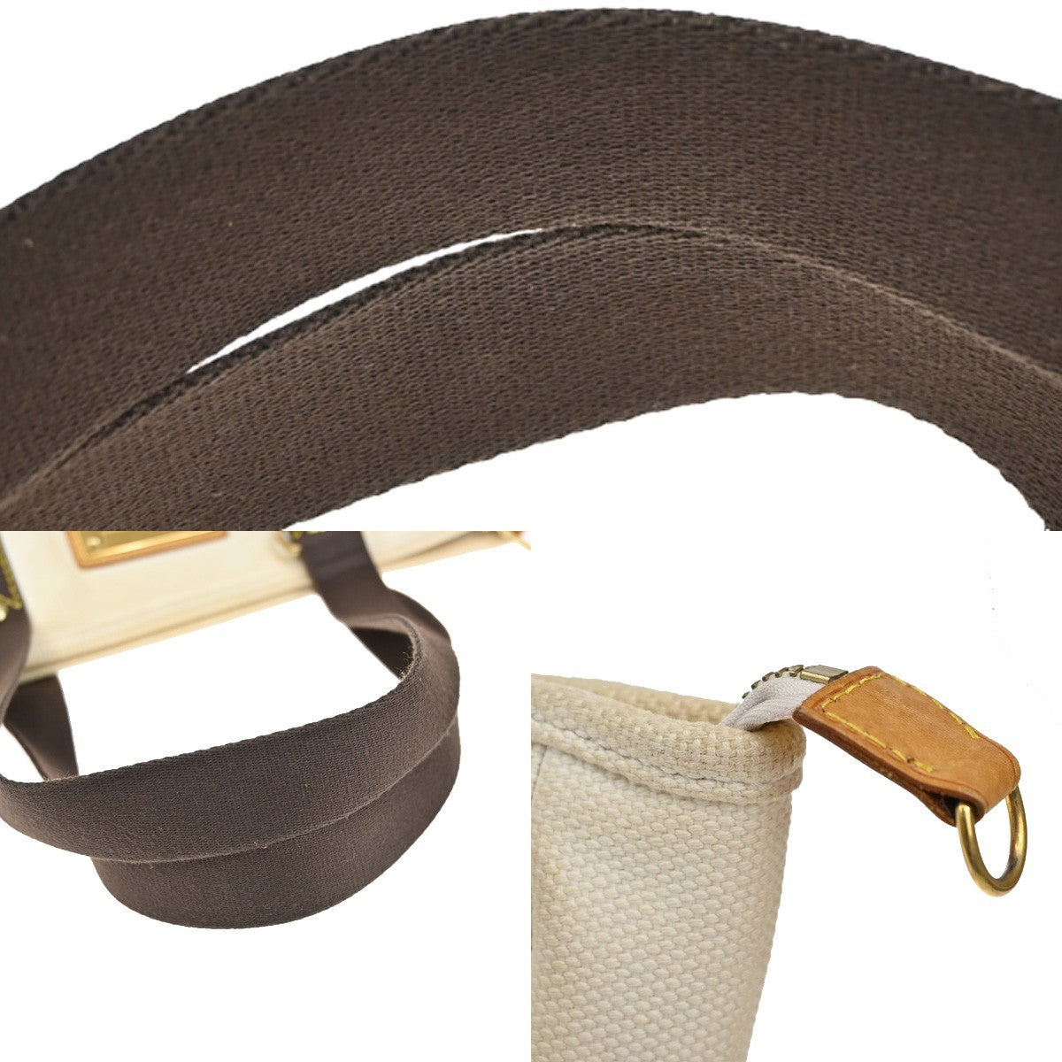 Louis Vuitton Antigua Tote Canvas, WHITE, CANVAS, Tote bag