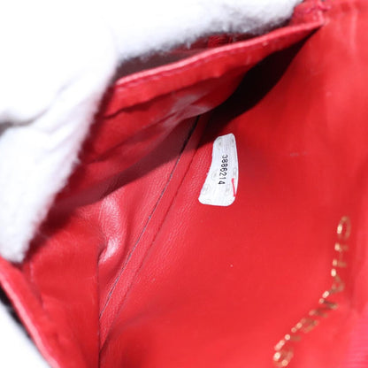 Chanel Vintage Timeless Cosmetic Case Caviar, RED, LEATHER, Clutche & pouche