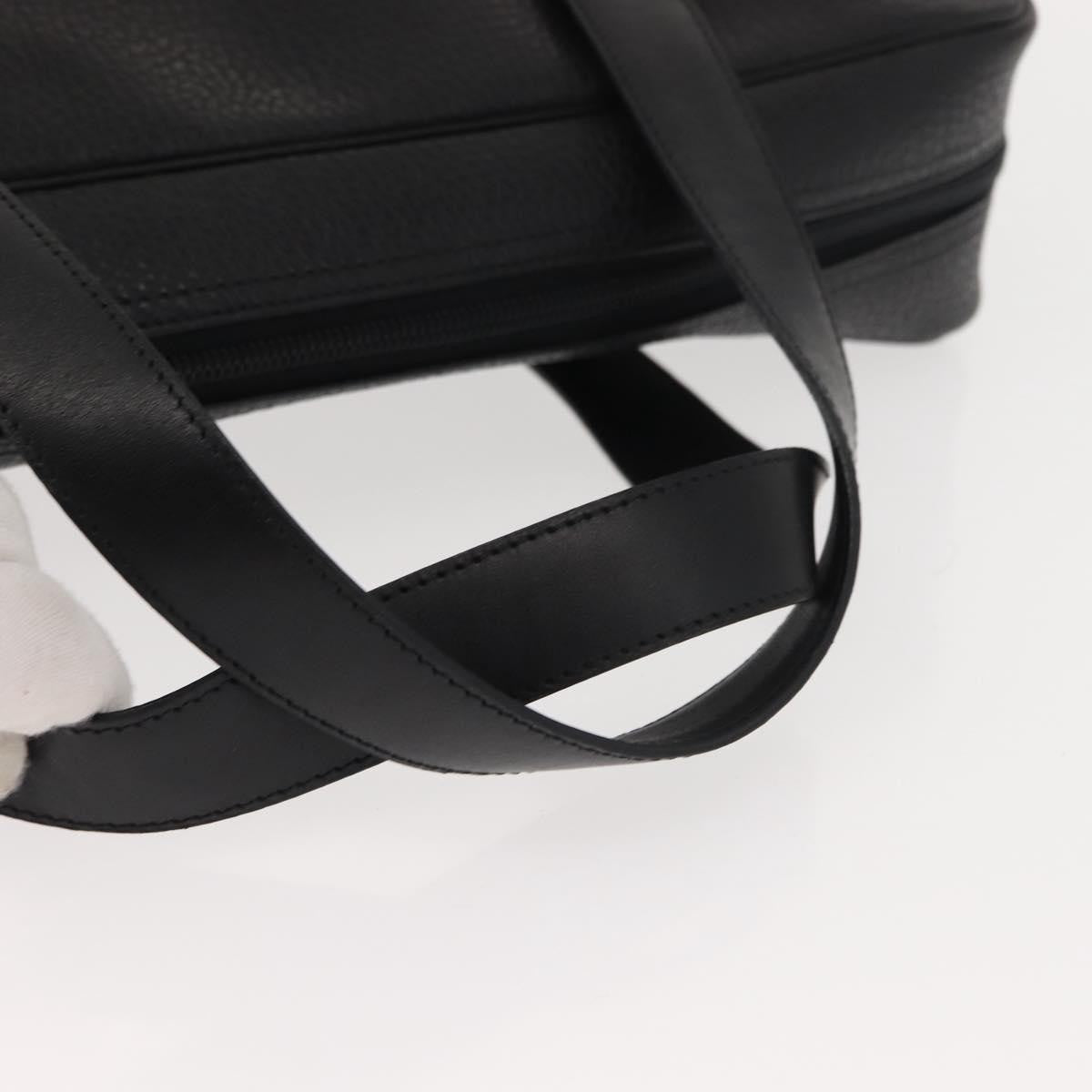 Christian Dior Vintage CD Handbag Leather, BLACK, LEATHER, Briefcase