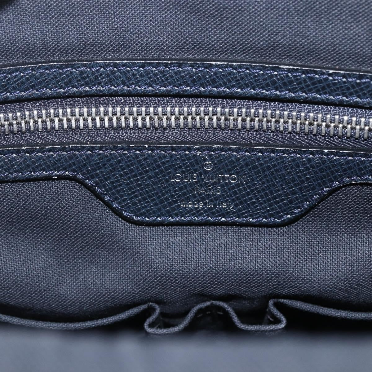 Louis Vuitton Roman Handbag Taiga Leather, NAVY, LEATHER, Shoulder bag