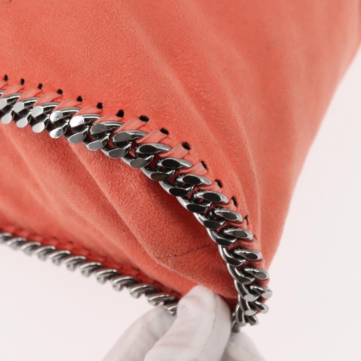 Stella McCartney Falabella Fold Over Crossbody Bag Suede, ORANGE, SUEDE, Crossbody bag