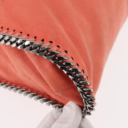 Stella McCartney Falabella Fold Over Crossbody Bag Suede, ORANGE, SUEDE, Crossbody bag