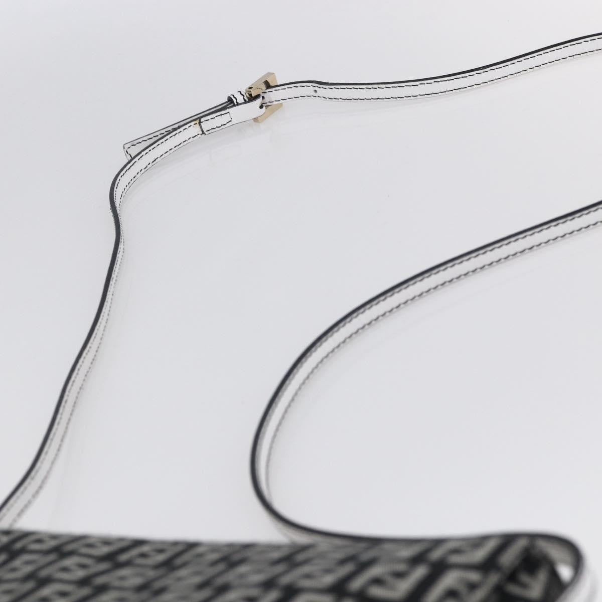 Fendi Vintage Flap Crossbody Bag Zucchino Canvas, BROWN, CANVAS, Shoulder bag