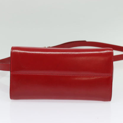 Loewe Anagram handbag Leather, RED, LEATHER, Handbag