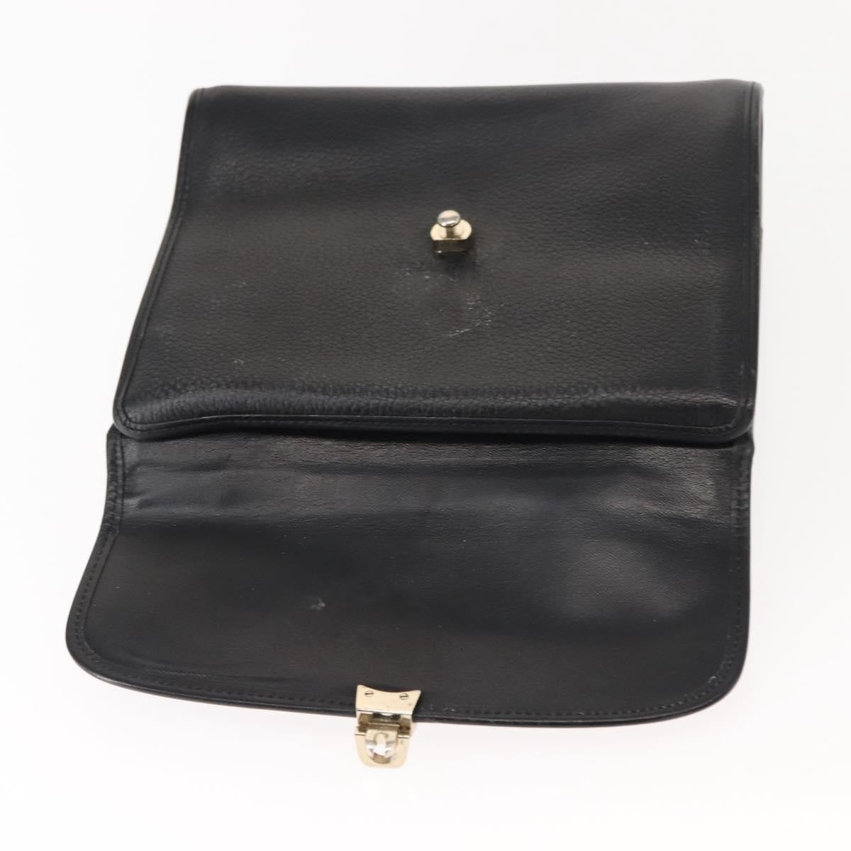 Burberry Vintage Handbag Leather, BLACK, LEATHER, Handbag