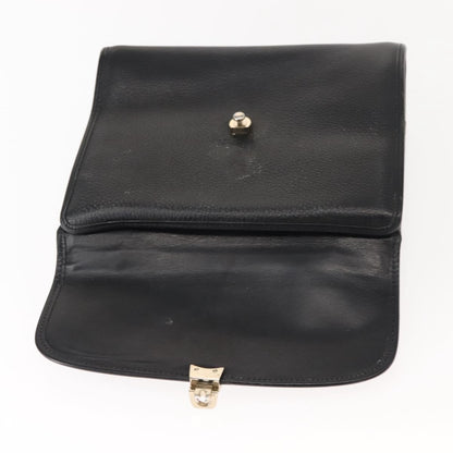 Burberry Vintage Handbag Leather, BLACK, LEATHER, Handbag