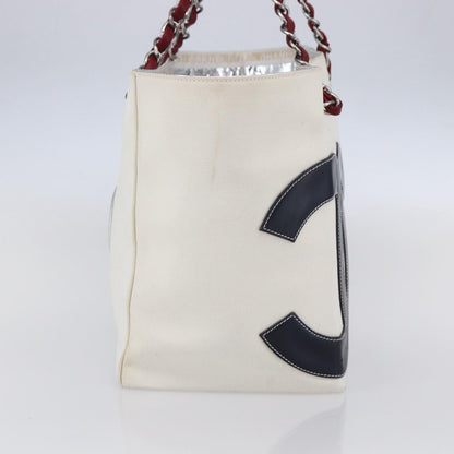 Chanel No.5 Tote Canvas and Leather, SILVER, CANVAS, Tote bag