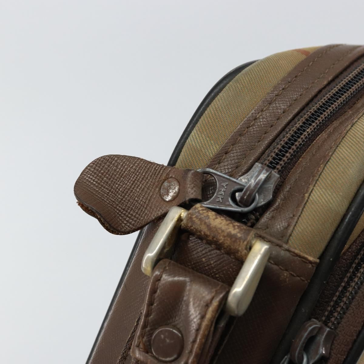 Burberry Nova check Shoulder bag Canvas, BEIGE, CANVAS, Shoulder bag