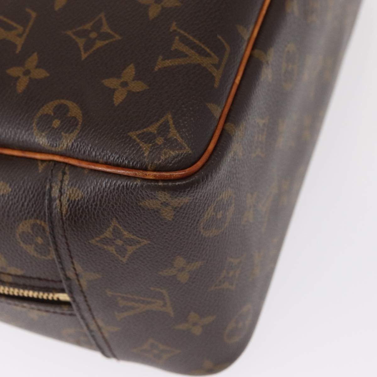 Louis Vuitton Deauville Handbag Monogram Canvas, BROWN, CANVAS, Handbag