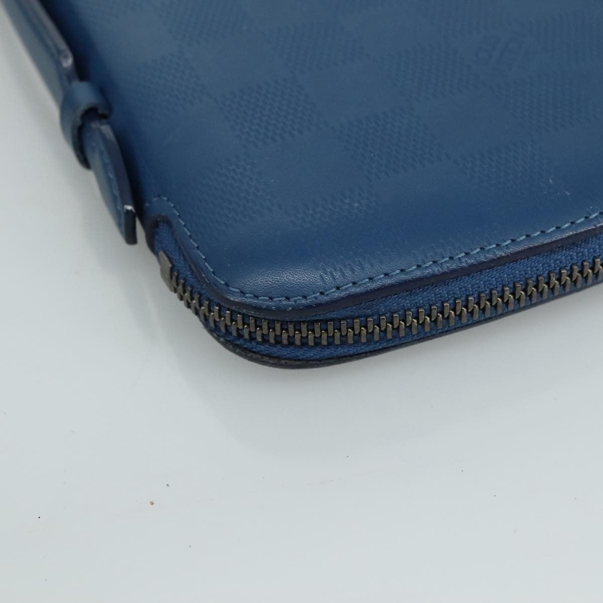 Louis Vuitton Atoll Organizer Wallet Damier Infini Leather, BLUE, LEATHER, Wallets