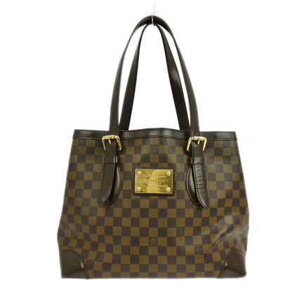 Louis Vuitton Hampstead Handbag Damier, BROWN, CANVAS, Handbag