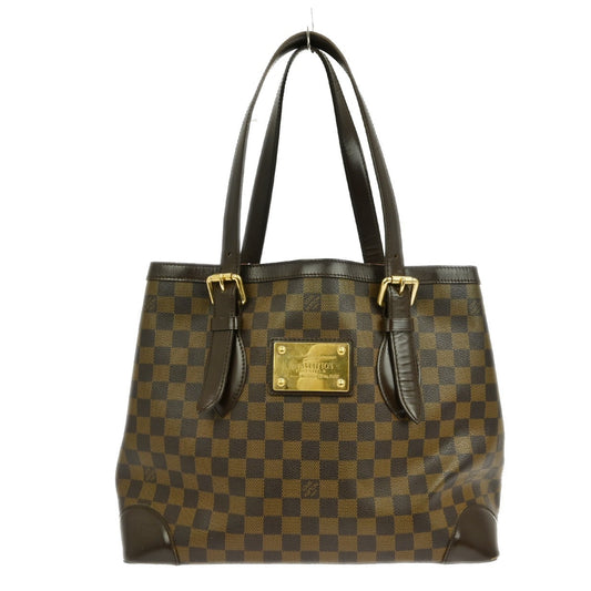 Louis Vuitton Hampstead Handbag Damier, BROWN, CANVAS, Handbag