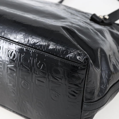 Salvatore Ferragamo Gancini Tote Patent leather, BLACK, PATENT_LEATHER, Tote bag