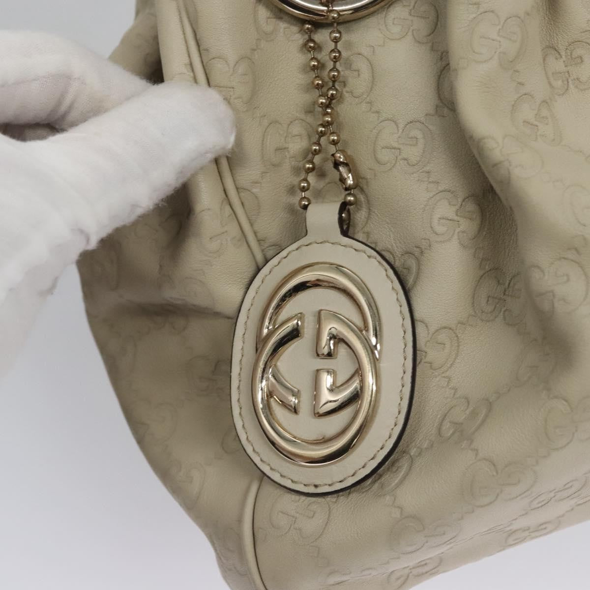 Gucci Sukey Tote Leather, WHITE, LEATHER, Handbag