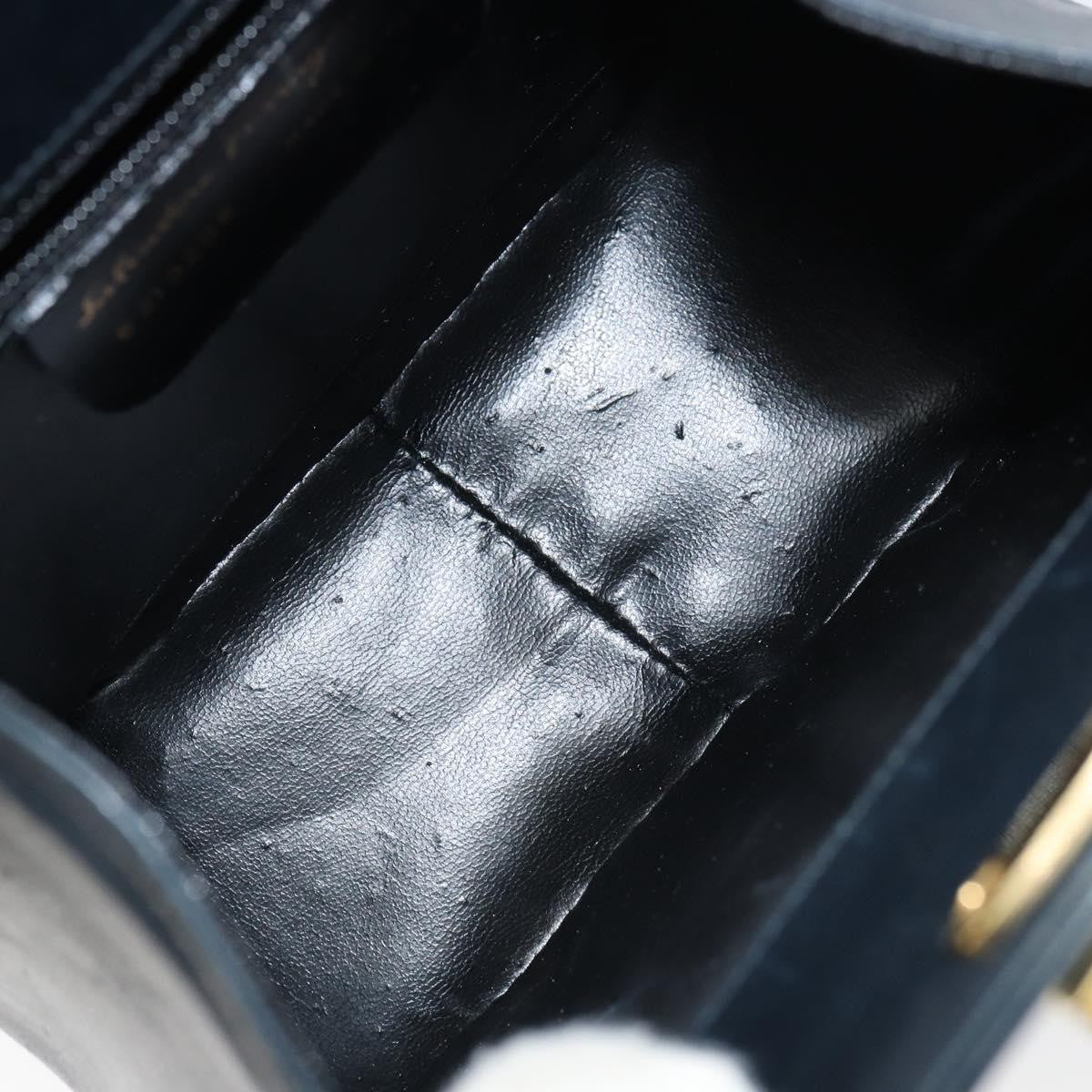 Salvatore Ferragamo Gancini Shoulder Bag Leather, NAVY, LEATHER, Shoulder bag