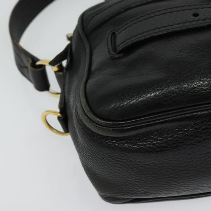 Burberry Shoulder Bag Leather, BLACK, LEATHER, Shoulder bag