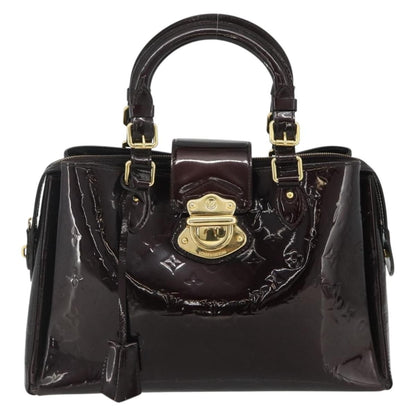 Louis Vuitton Melrose Avenue Handbag Monogram Vernis, Burgundy, Patent Leather, Handbag