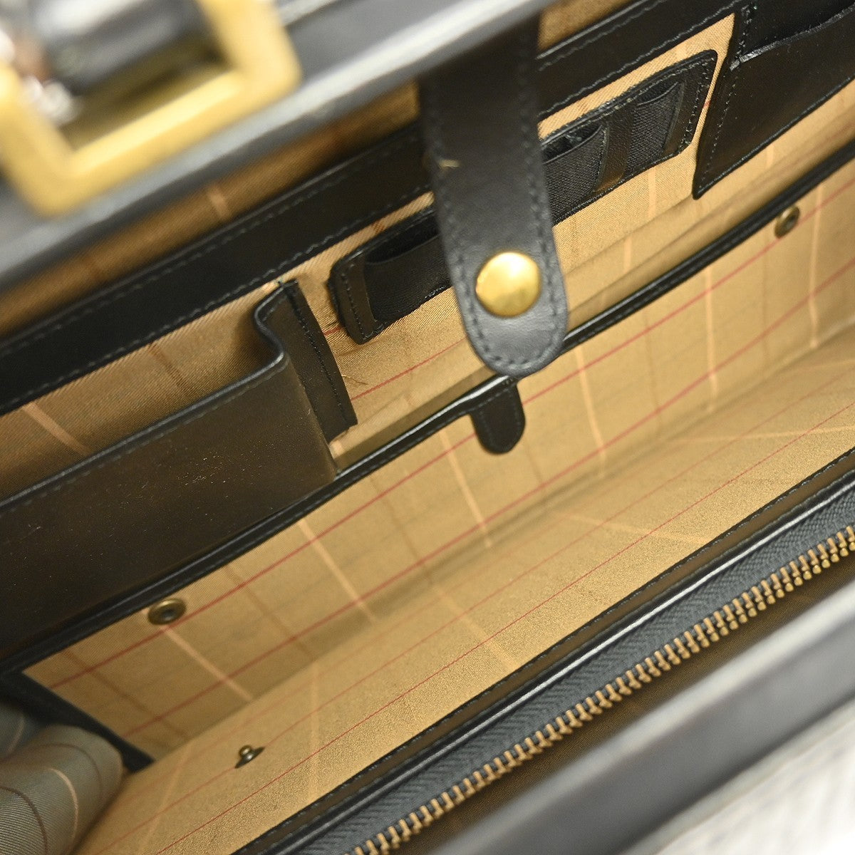 Burberry DK88 Doctor Bag Leather, BLACK, LEATHER, Handbag