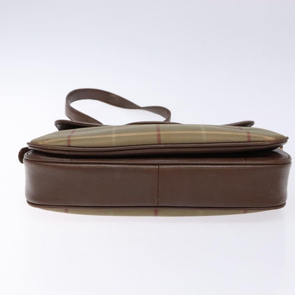 Burberry Nova check Shoulder bag Canvas, BEIGE, CANVAS, Shoulder bag