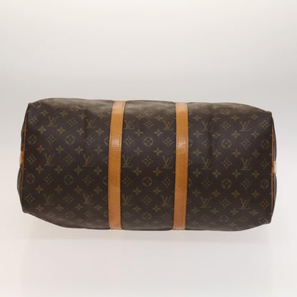 Louis Vuitton Keepall Bag Monogram Canvas, BROWN, CANVAS, Travel bag