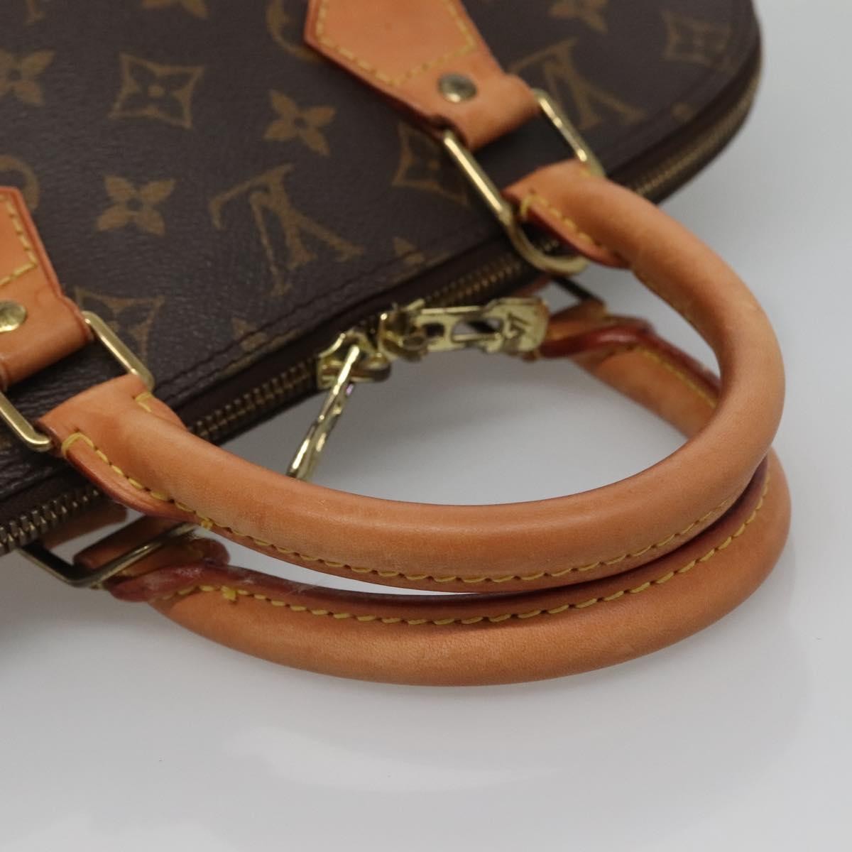 Louis Vuitton Alma Handbag Monogram Canvas, BROWN, CANVAS, Handbag