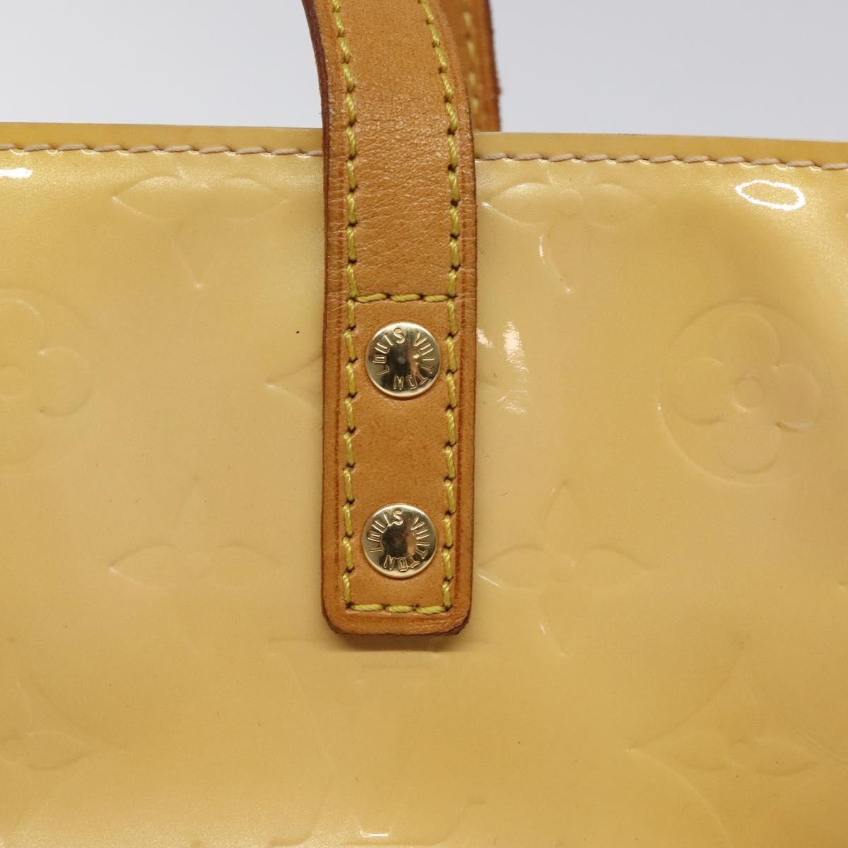 Louis Vuitton Vernis Houston Bag labellov, YELLOW, LEATHER, Handbag
