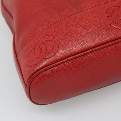 Chanel Vintage Backpack Caviar, RED, LEATHER, Backpack