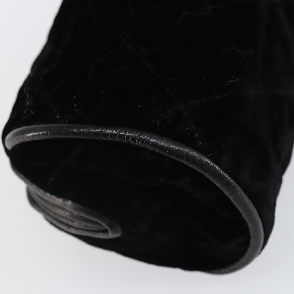 Chanel Vintage gripoix Clutch Velvet, Black, Velvet, Clutch